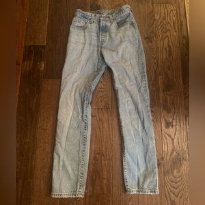 Levi’s 501 dark blue jeans